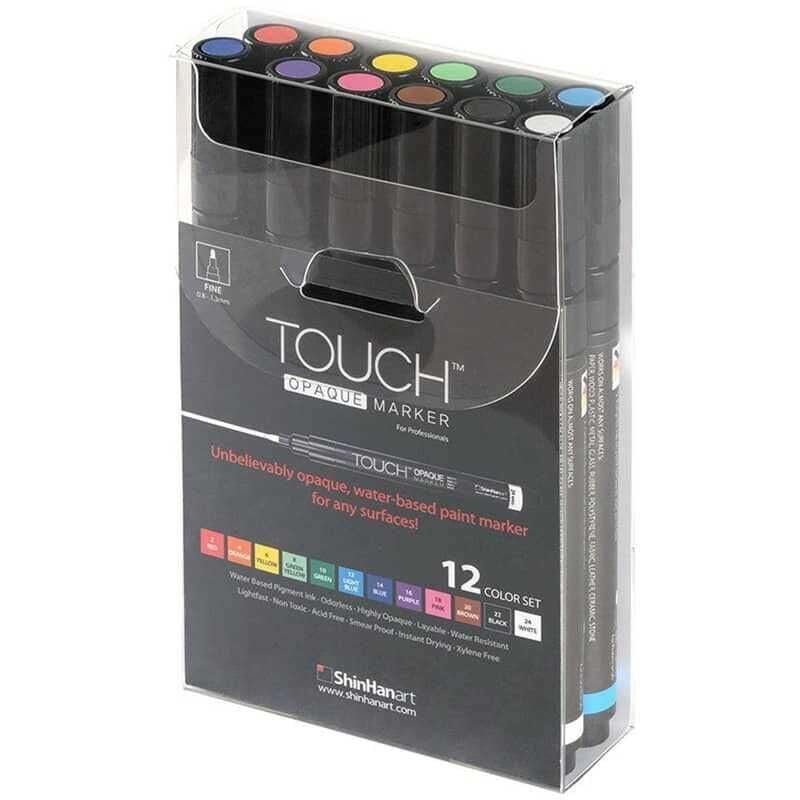 Touch Opaque Marker 12'li Set Fine (0.8 - 1.3 mm)Touch Opaque Marker 12'li Set Fine (0.8 - 1.3 mm)Marker KalemShinHanArt