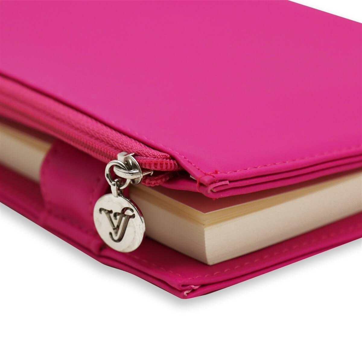 Victoria's Journals 14x20 Zipco Leatherette - PembeDefterVictoria's Journals