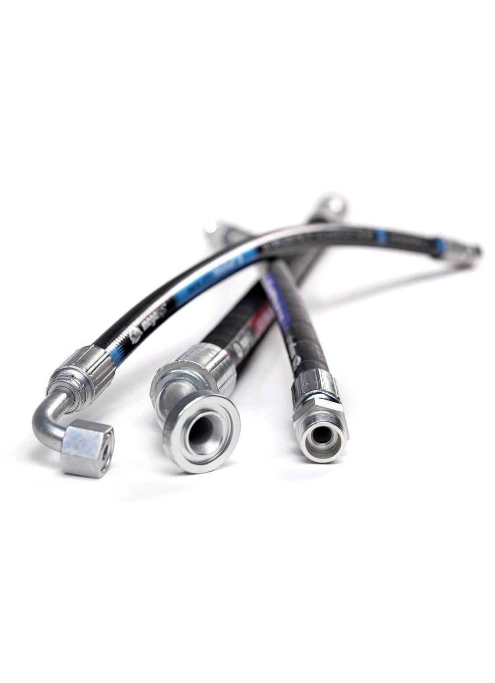 3/8 R1 HİDROLİK HORTUM 70 CM Rakor 3/4 DÜZ - Rakor 3/4 90 DERECE