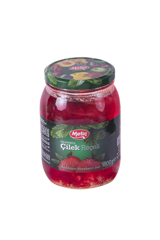Metin Helva -Çilek Reçeli 1800 Gr Cam Kavanoz