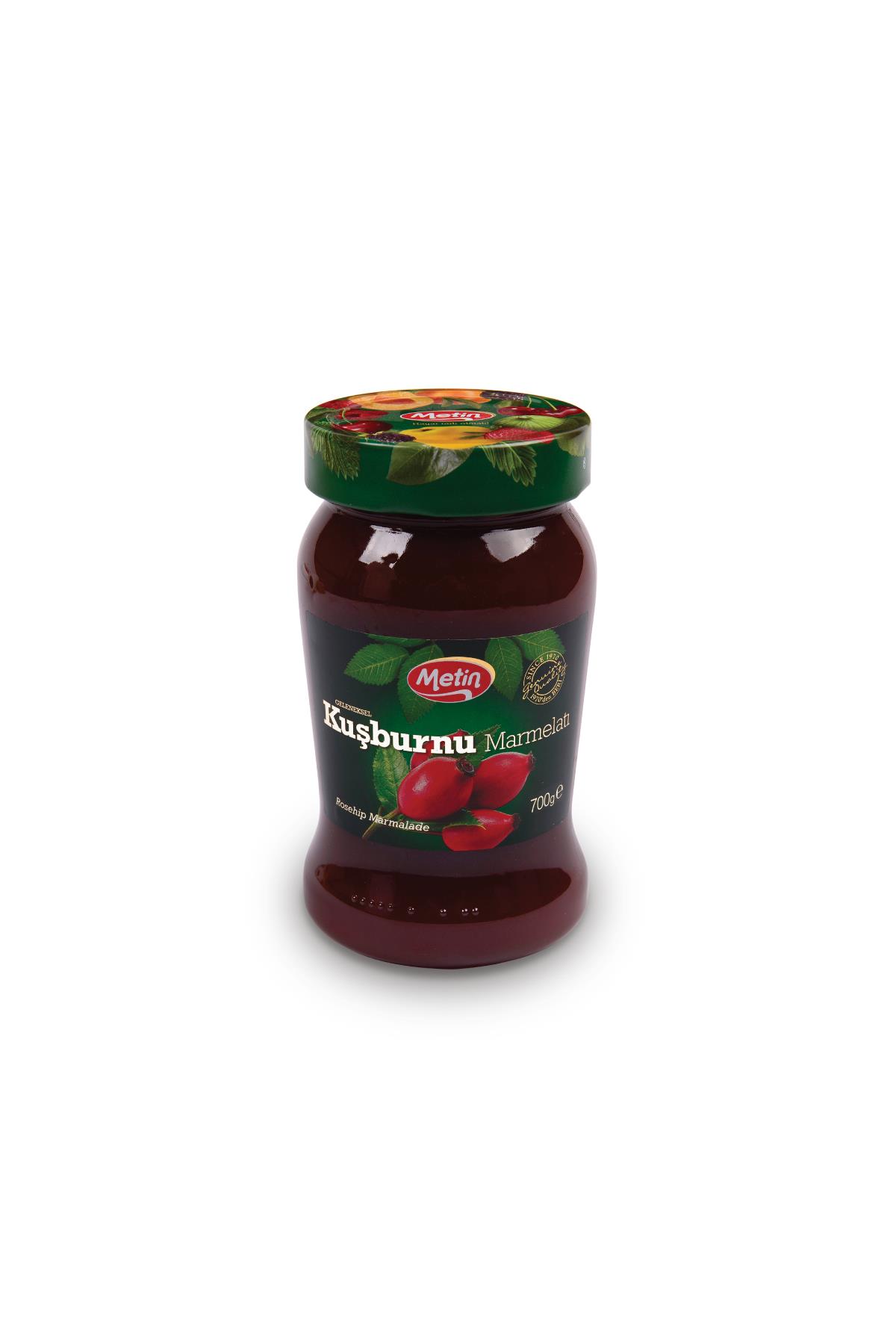 Metin Helva -Kuşburnu Reçeli 700 Gr Cam Kavanoz