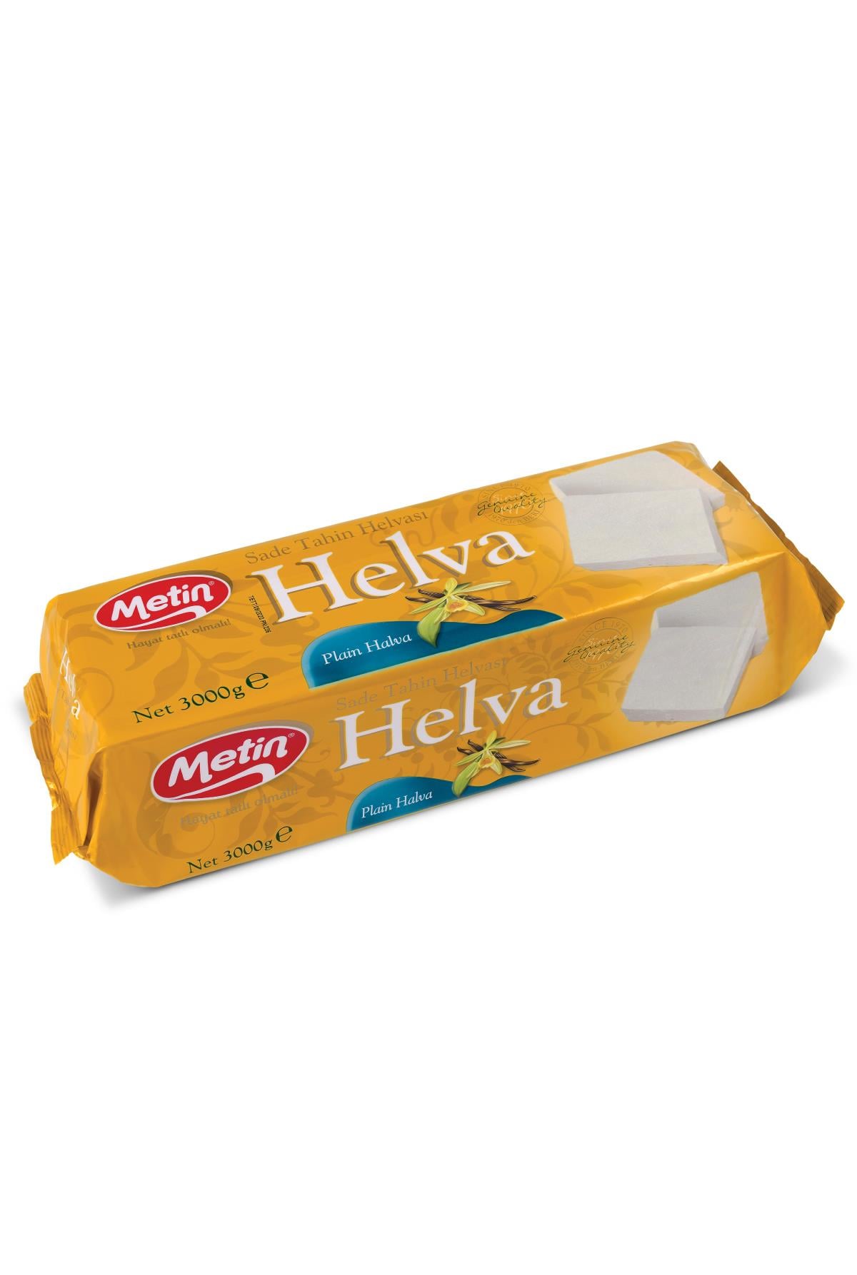 Metin Helva -Sade Helva Blok 3000 Gr