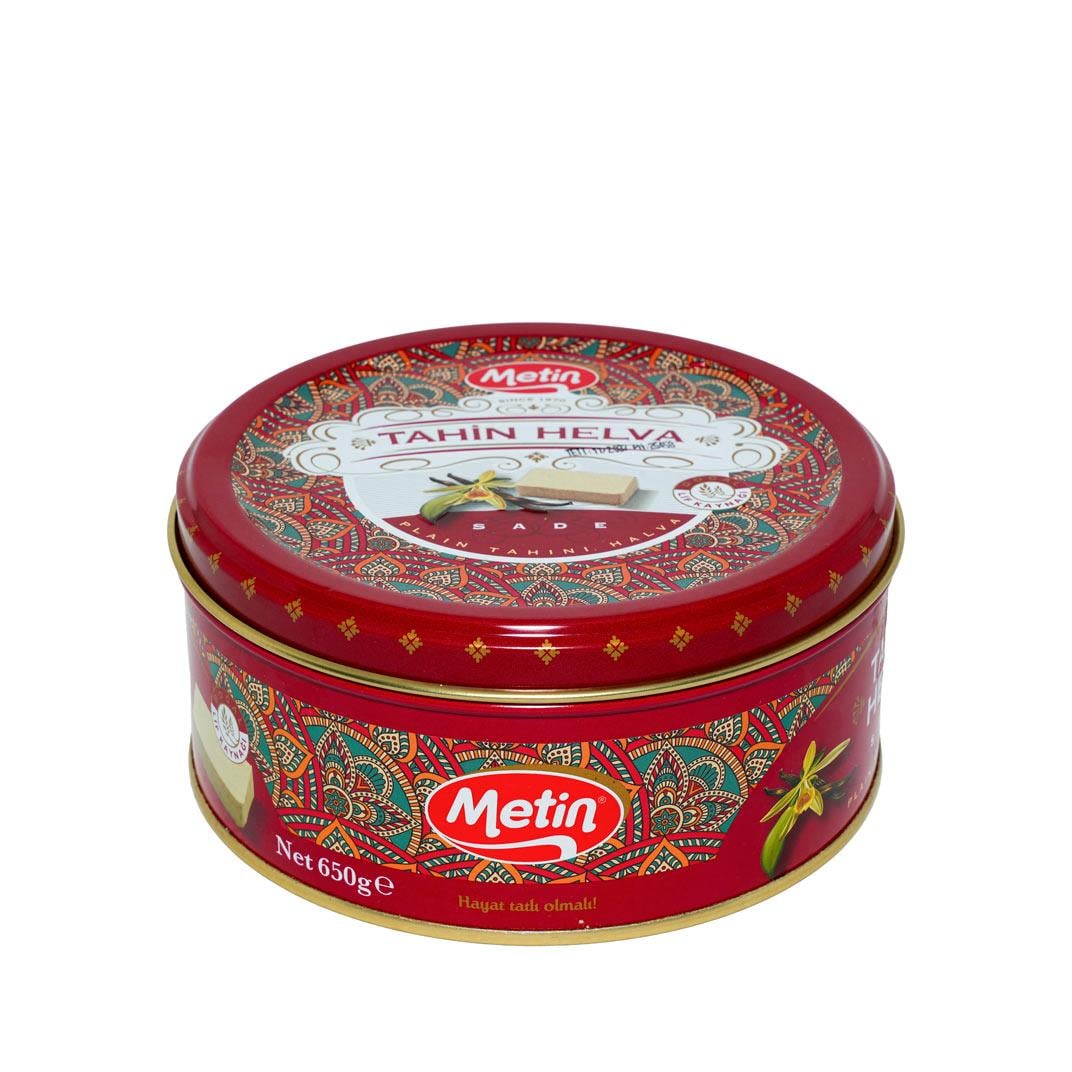 Metin Helva -Sade Tahin Helva 650 Gr Teneke