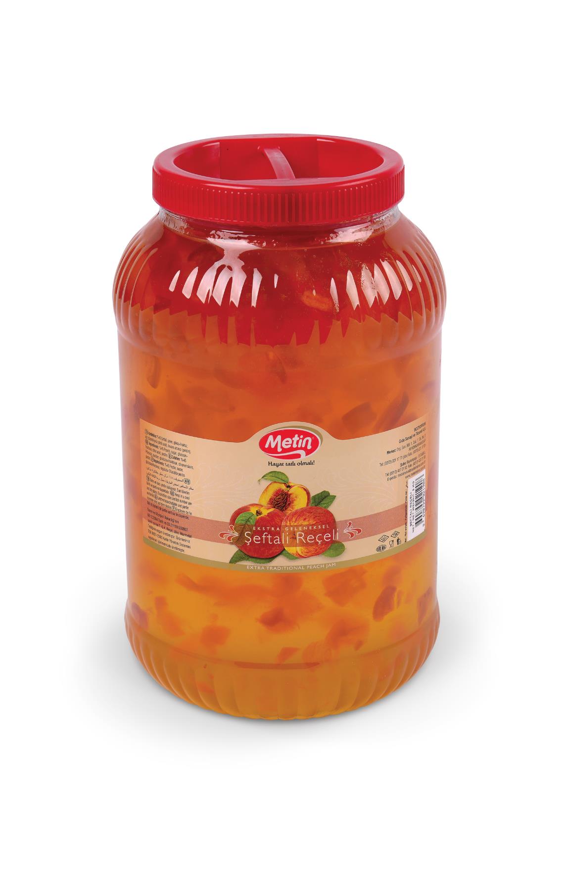 Metin Helva -Şeftali Reçeli 5 Kg