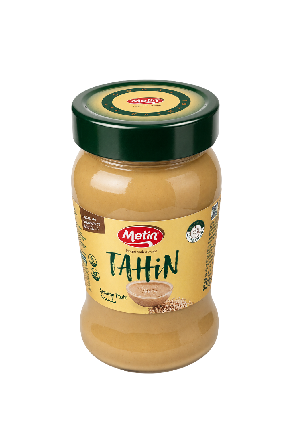 Metin Helva -Tahin 550 Gr Cam Kavanoz