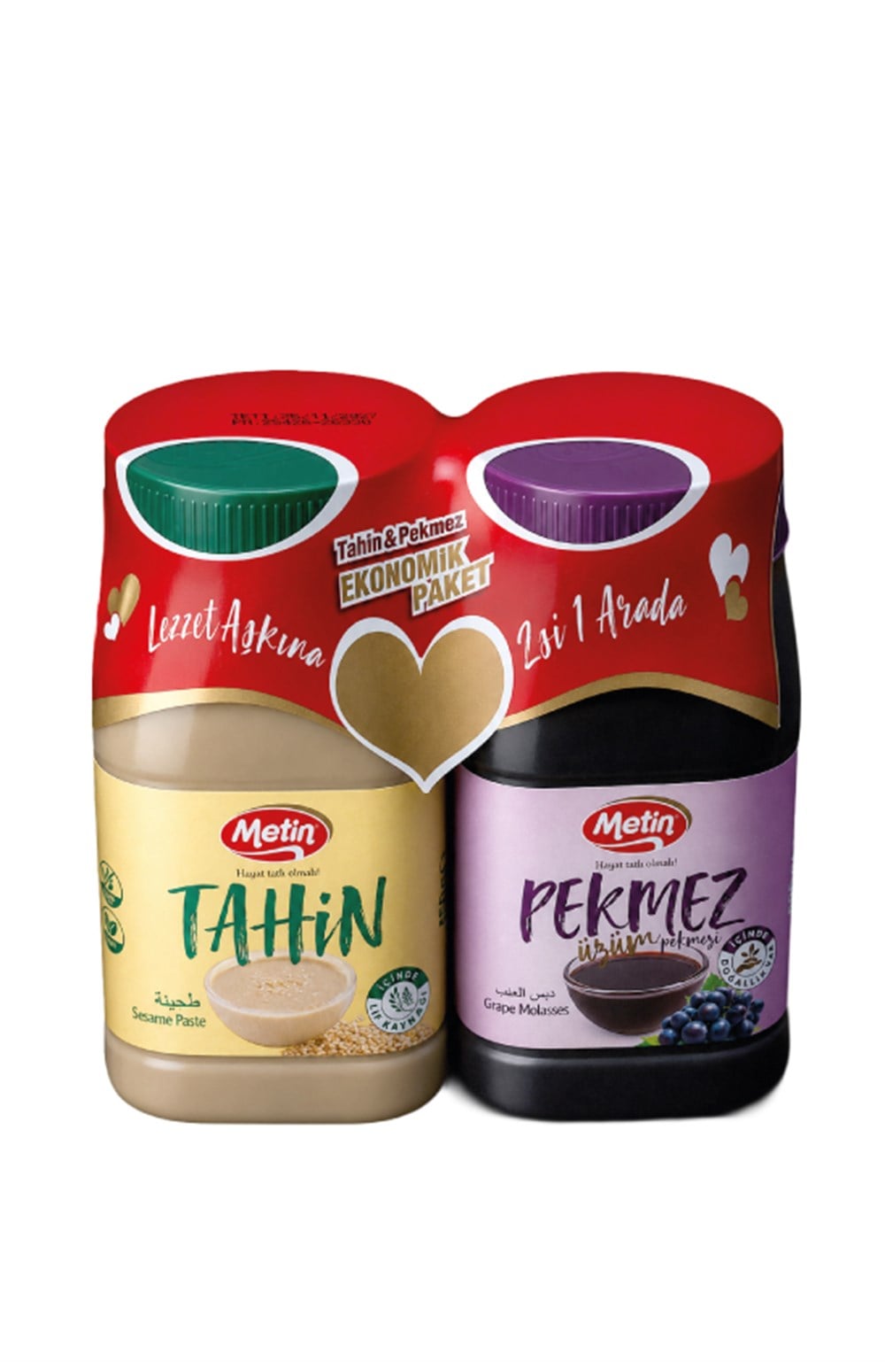Metin Helva -İkiz Paket 450 gr Tahin - 580 gr Pekmez