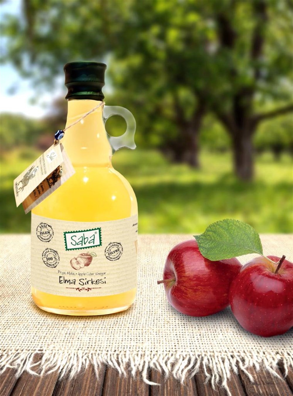 SabaSaba Elma Sirkesi 500 ml.