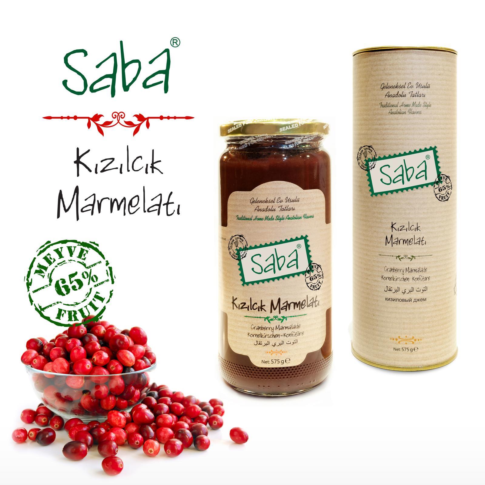 SabaSaba Kızılcık Marmelatı 575 Gr.