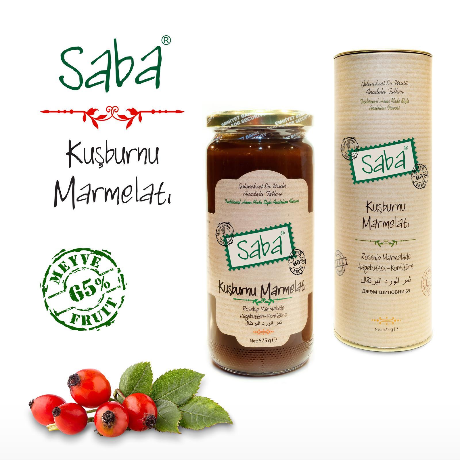 SabaSaba Kuşburnu Marmelatı 575 Gr.