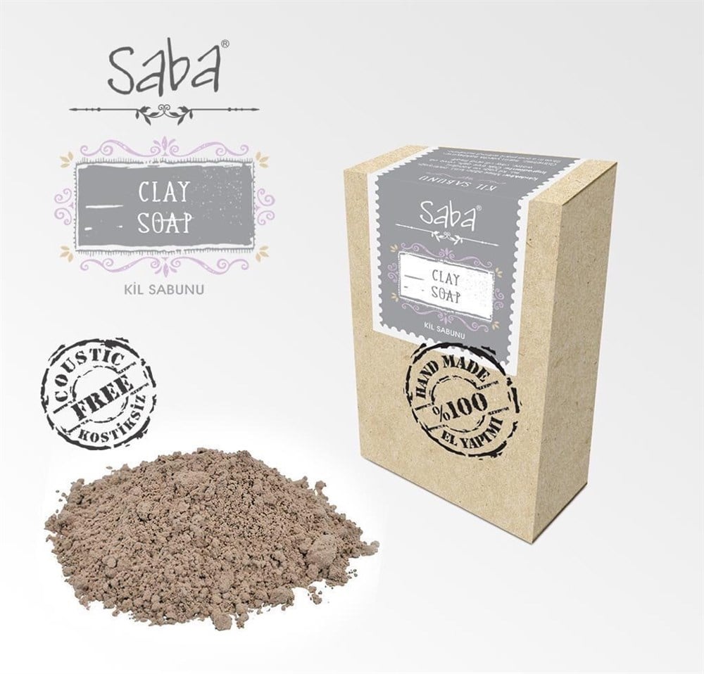 Saba Kostiksiz Kil Sabunu 125 Gr.