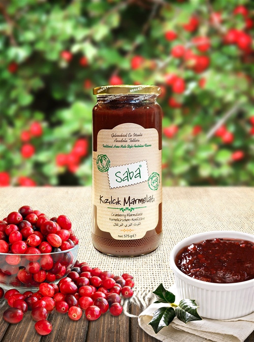 SabaSaba Kızılcık Marmelatı 575 Gr.