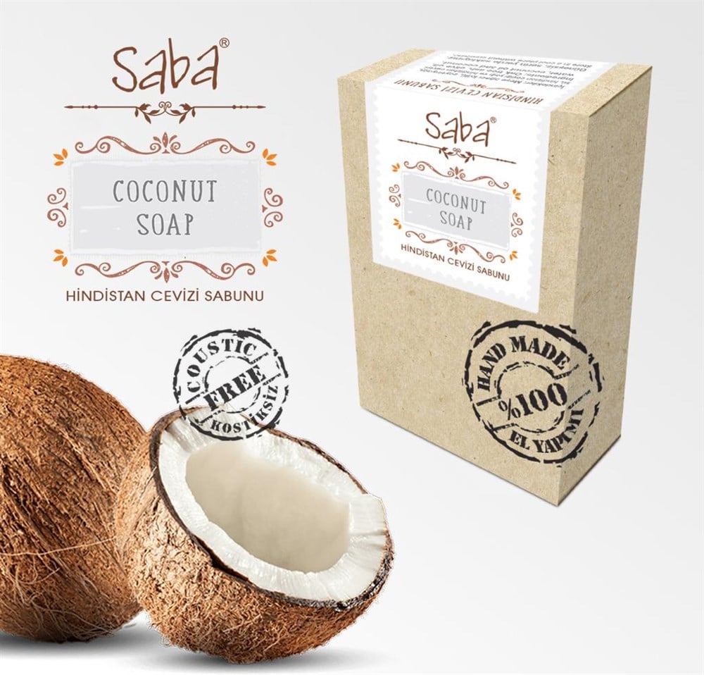 SabaSaba Kostiksiz Hindistan Cevizi Sabunu 125 Gr.