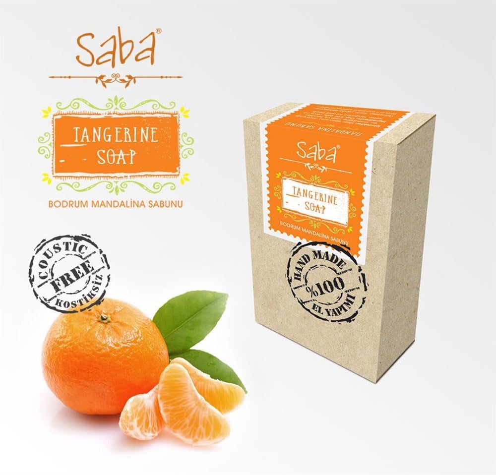 SabaSaba Kostiksiz Mandalina Sabunu 125 Gr.