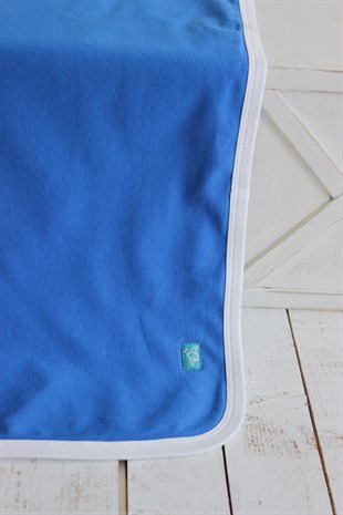 Blue Blossom Organic Cotton Receiving Blanket