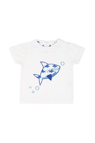 Shark Organik Erkek Bebek Tişört