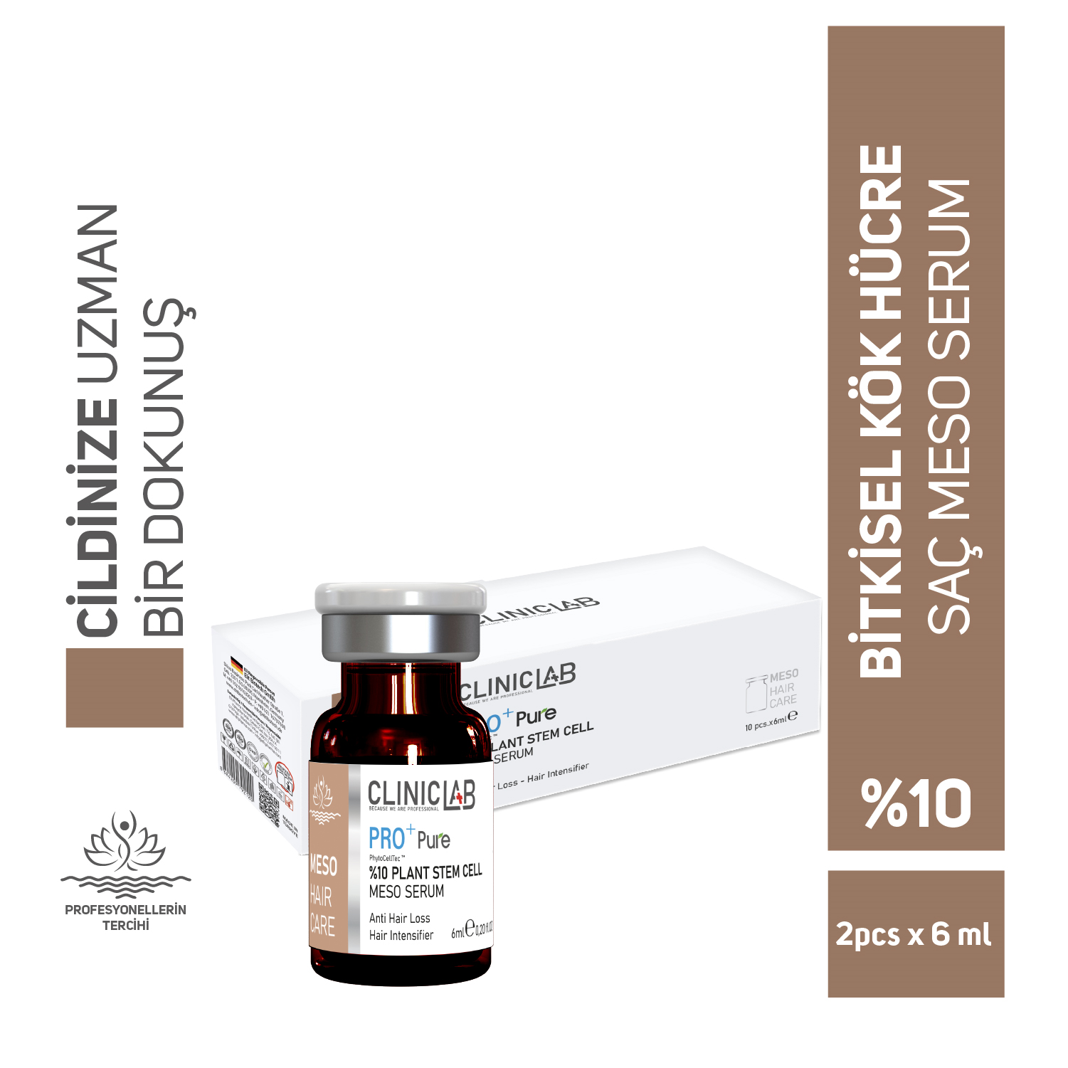Cliniclab %10 Bitki Kök Hücreli Meso Serum 6 mL x 10 adet  