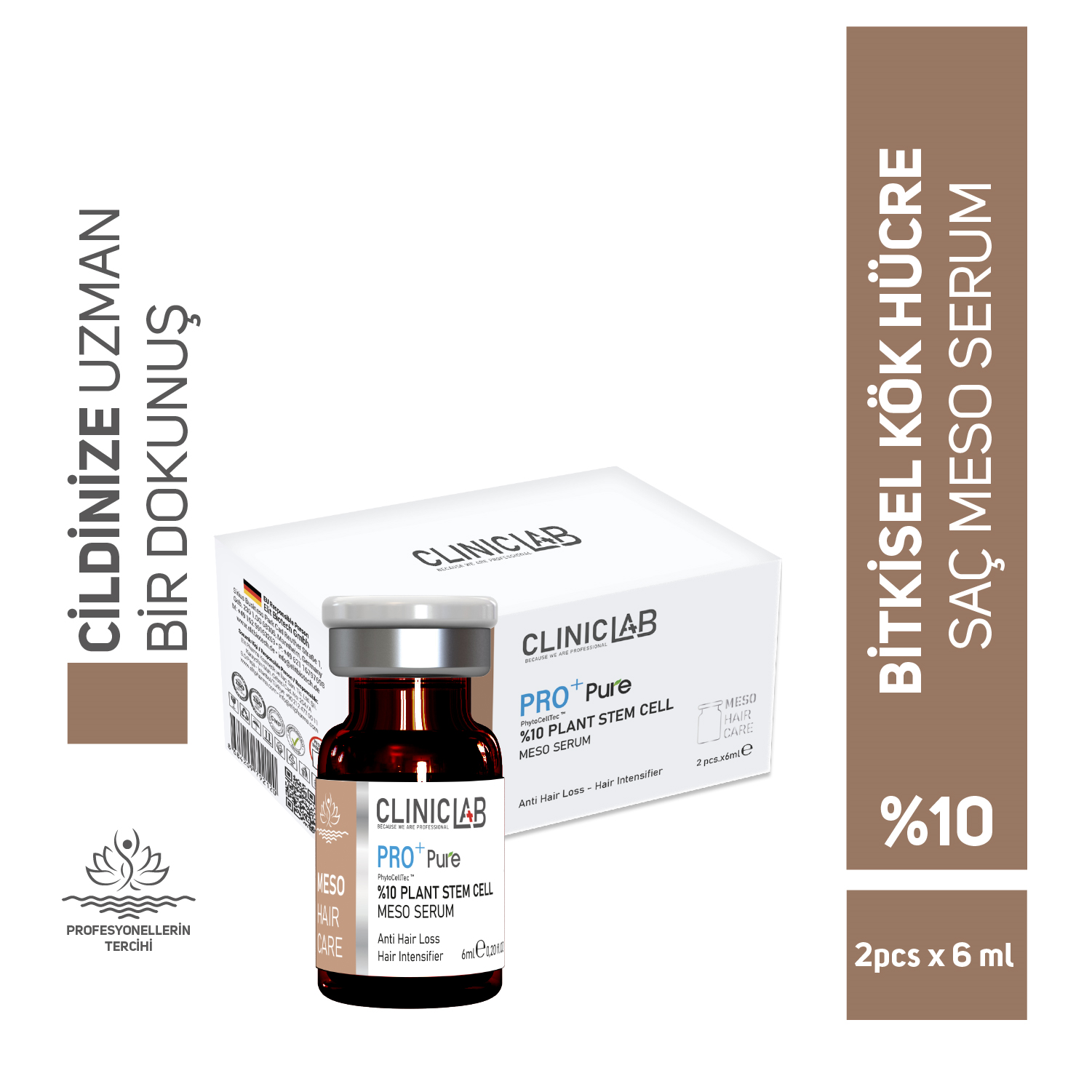 Cliniclab %10 Bitki Kök Hücreli Meso Serum 6 mL x 2 adet 