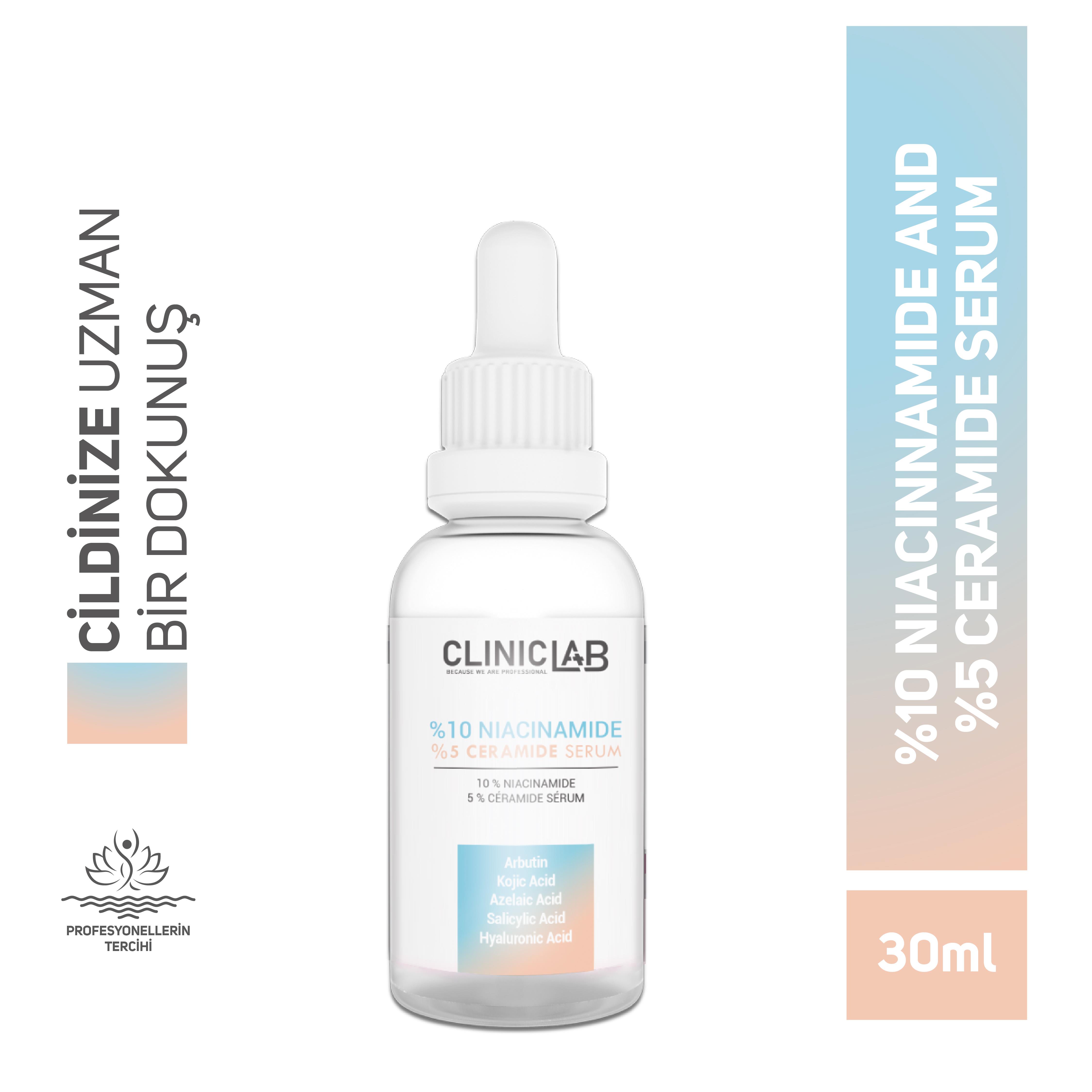 Cliniclab %10 Niacinnamide and %5 Ceramide Serum 30 Ml