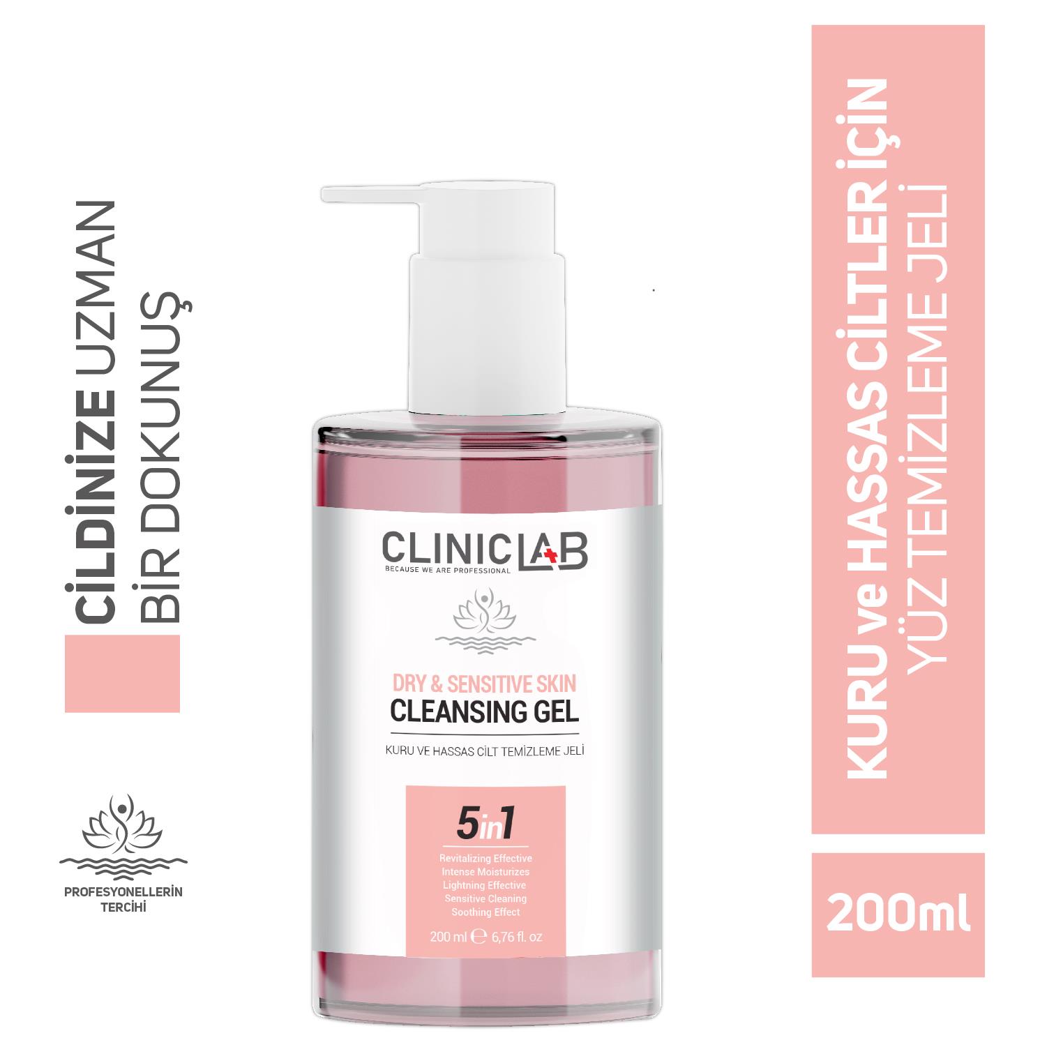 ClinicLab Kuru ve Hassas Cilt Temizleme Jeli 200 ml