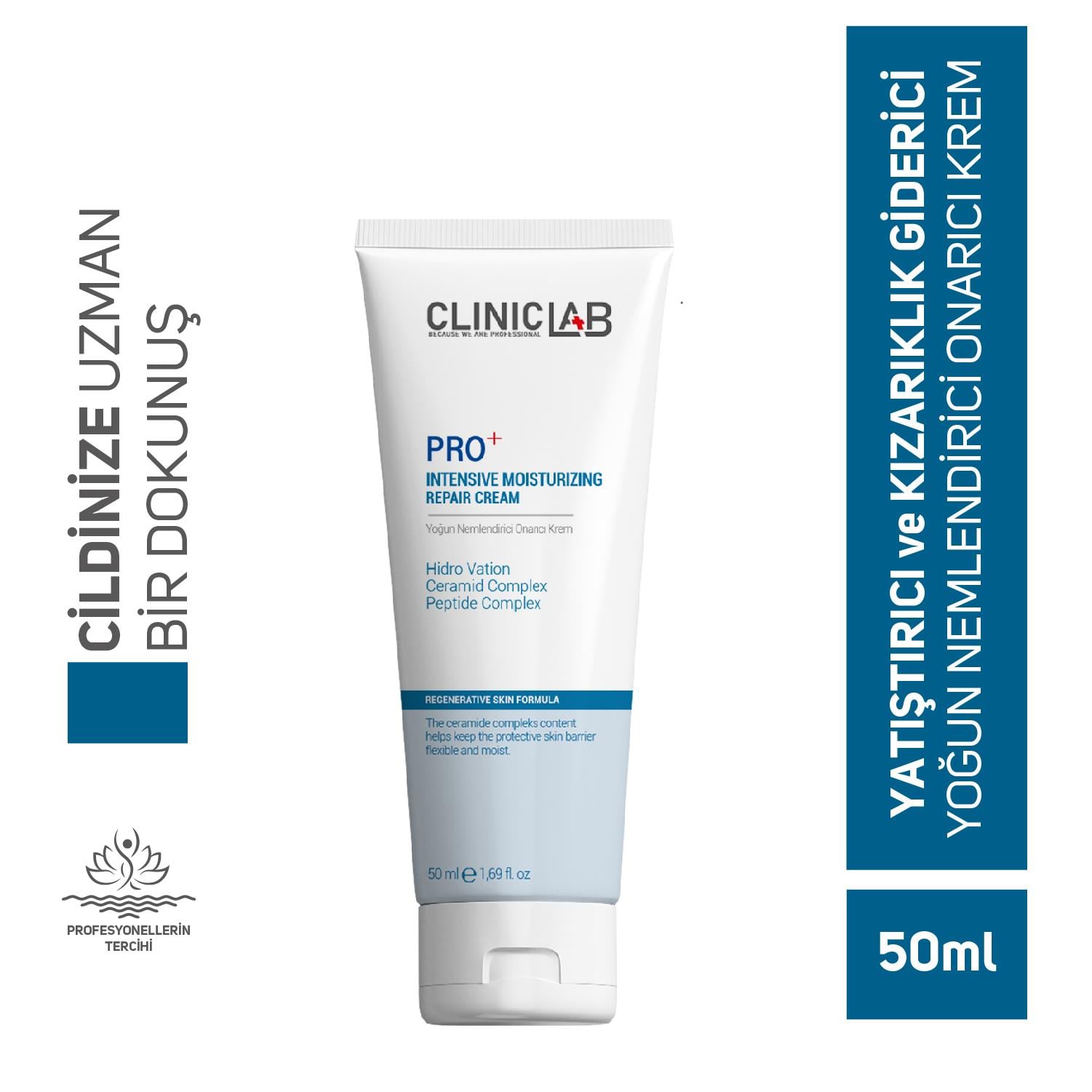 ClinicLab Pro+ Yoğun Nemlendirici Onarıcı Krem 50 ml 