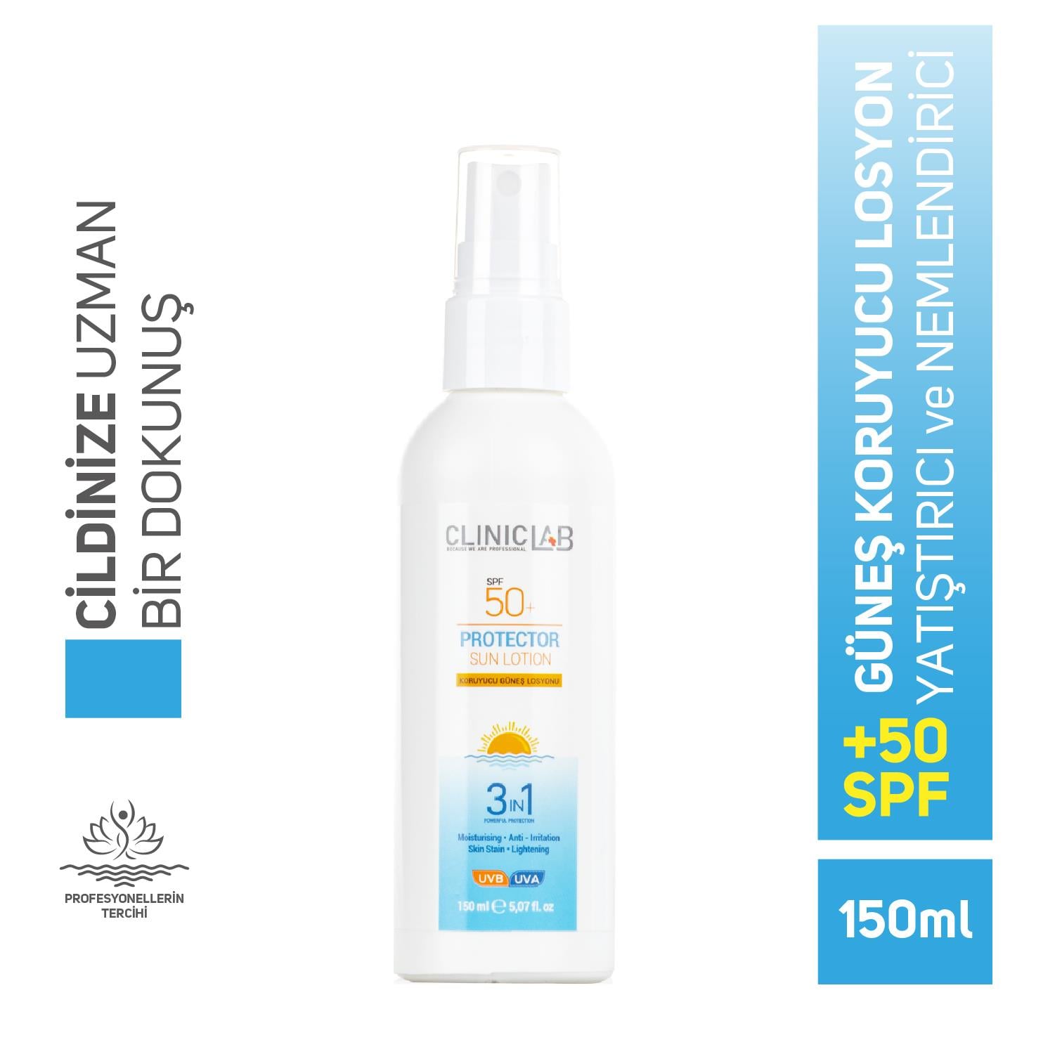 ClinicLab 50+ SPF Güneş Losyonu 150 ml
