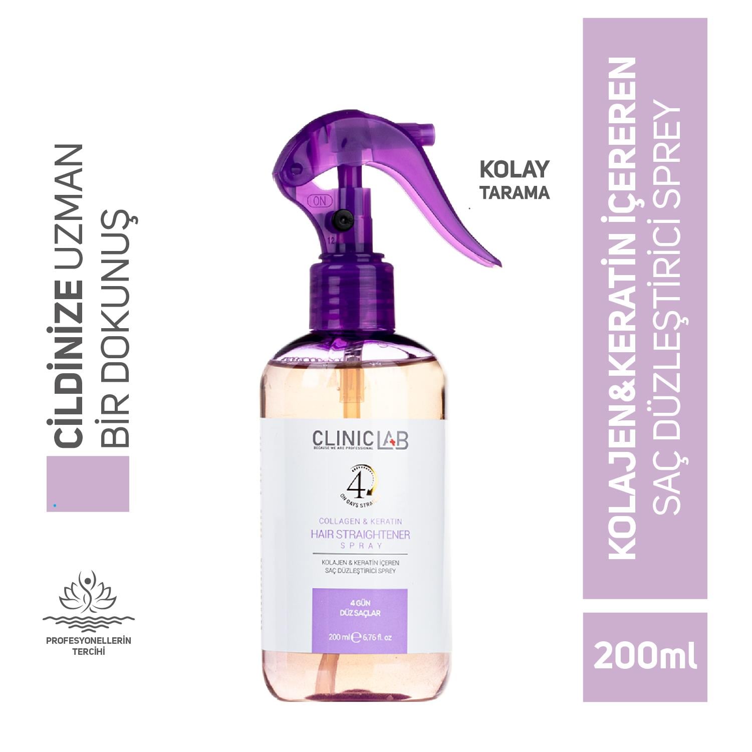 Kolajen Ve Keratinli Saç Düzleştirici Sprey 200 ml