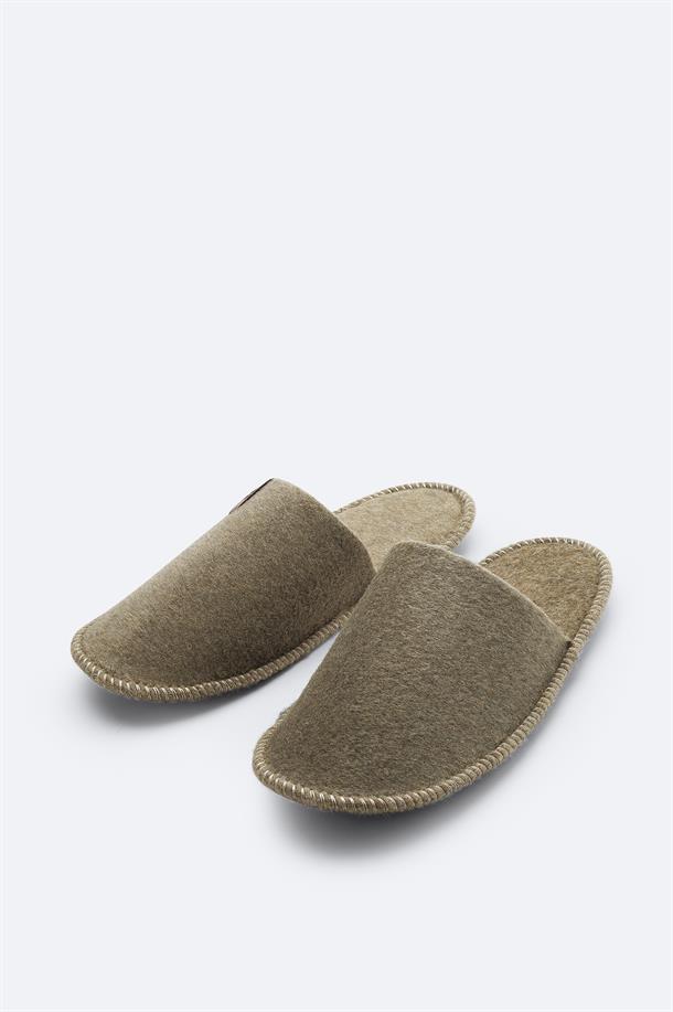 Mink Felt Slippers
