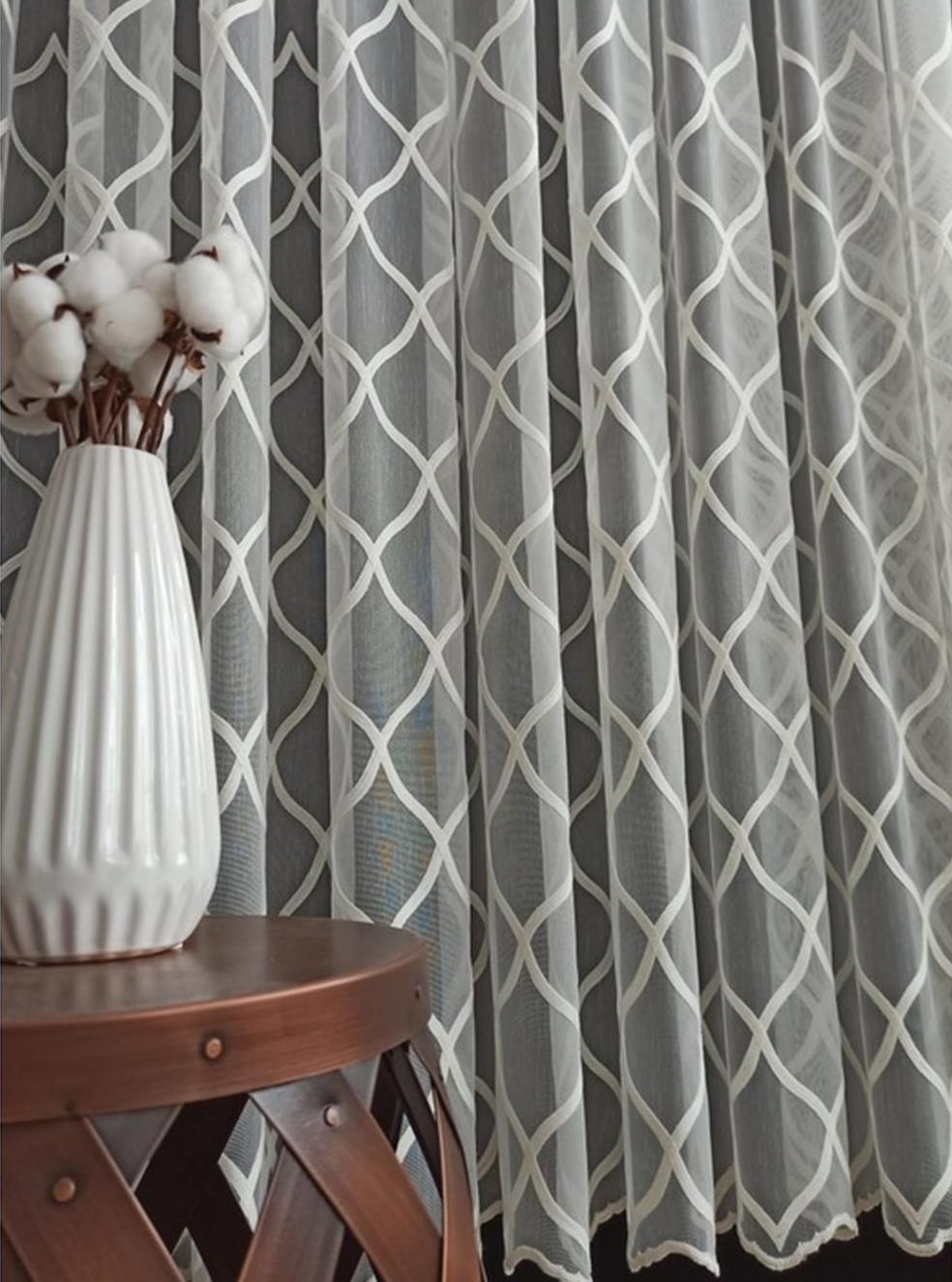 Tül PerdePİERRE CARDİN0001HİLAL TEKSTİL VE DERİ ÜRÜNLERİ GIDA SAN. TİC. LTD. ŞTİ.PİERRE CARDİN CRİSTALES 01 BEYAZ TÜL PERDE