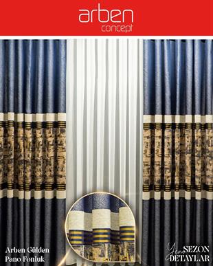 Pano Fon PerdeARBEN001HİLAL TEKSTİL VE DERİ ÜRÜNLERİ GIDA SAN. TİC. LTD. ŞTİ.ARBEN CONCEPT GÜLDEN PANO FON PERDE