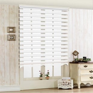 ZEBRA PERDEHİLAL TEKSTİLEKOL - 681HİLAL TEKSTİL VE DERİ ÜRÜNLERİ GIDA SAN. TİC. LTD. ŞTİ.PLİSELİ DÜZ ZEBRA PERDE KREM VE BEYAZ RENK SEÇENEKLİ