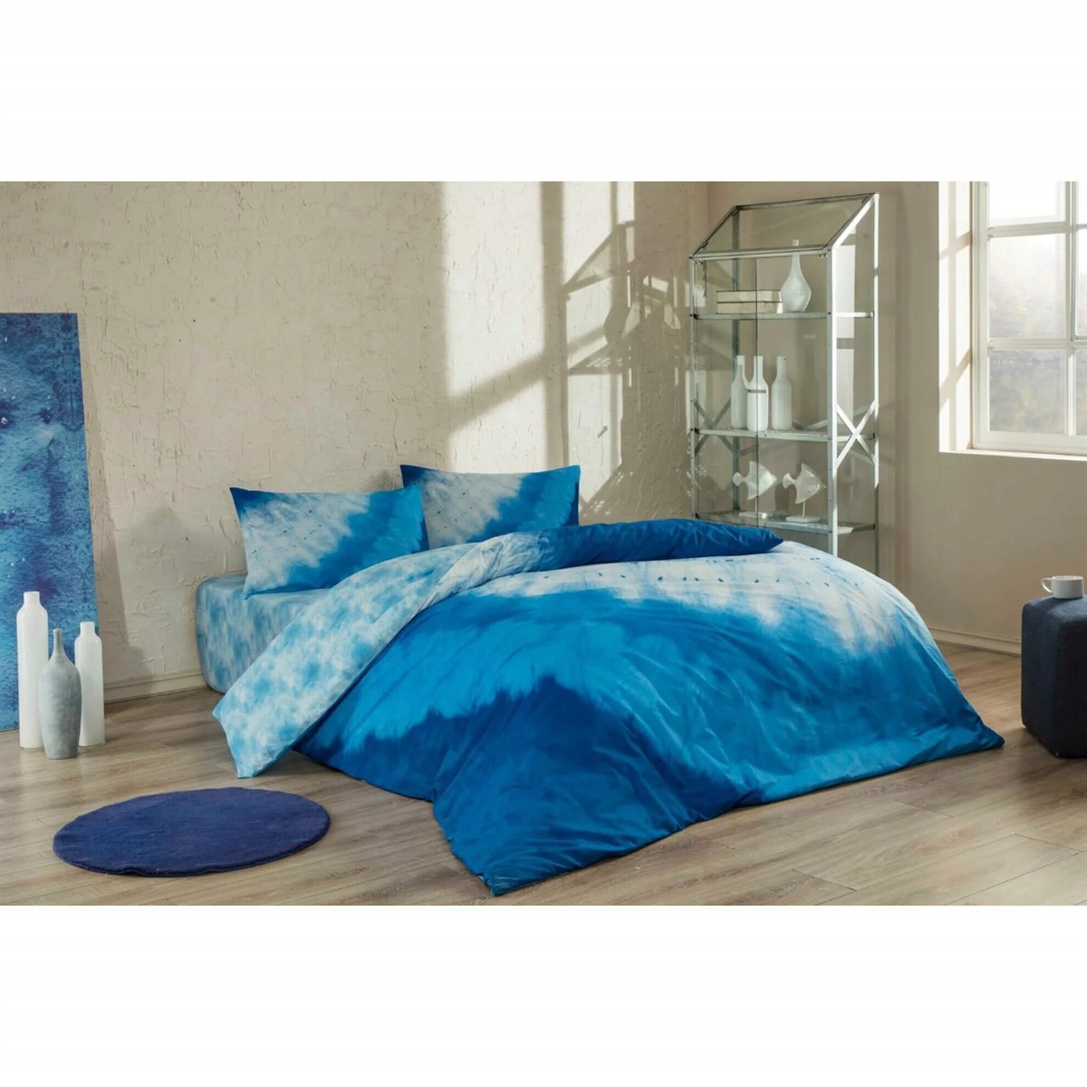 Çift Kişilik Nevresim TakımlarıTAÇ75630HİLAL TEKSTİL VE DERİ ÜRÜNLERİ GIDA SAN. TİC. LTD. ŞTİ.TAÇ HORİZON MAVİ ANTİBAKTERİYEL NEVRESİM TAKIMI ÇİFT KİŞİLİK