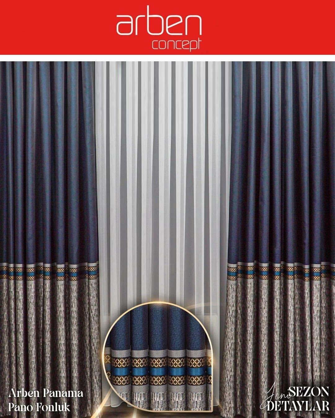 Pano Fon PerdeARBEN001HİLAL TEKSTİL VE DERİ ÜRÜNLERİ GIDA SAN. TİC. LTD. ŞTİ.ARBEN CONCEPT PANAMA PANO FON PERDE