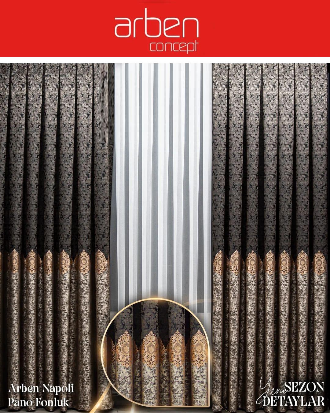 Pano Fon PerdeARBEN001HİLAL TEKSTİL VE DERİ ÜRÜNLERİ GIDA SAN. TİC. LTD. ŞTİ.ARBEN CONCEPT NAPOLİ PANO FON PERDE