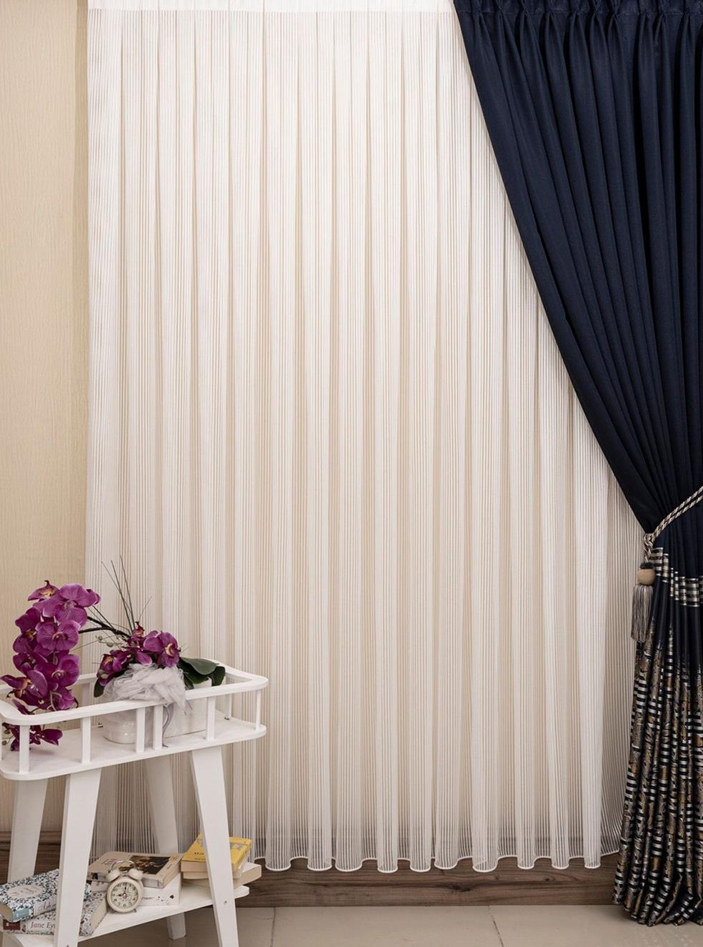 Tül PerdeBARANZARAHİLAL TEKSTİL VE DERİ ÜRÜNLERİ GIDA SAN. TİC. LTD. ŞTİ.BARAN ZARA KALIN ÇİZGİLİ ARMÜR TÜL PERDE