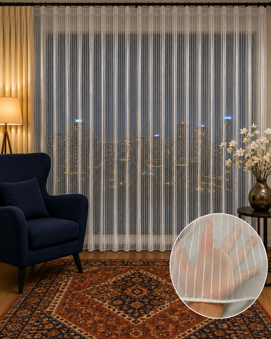 Tül PerdeHİLAL TEKSTİL0001HİLAL TEKSTİL VE DERİ ÜRÜNLERİ GIDA SAN. TİC. LTD. ŞTİ.ROYAL 2213 DÜZ ZİNCİR TÜL PERDE