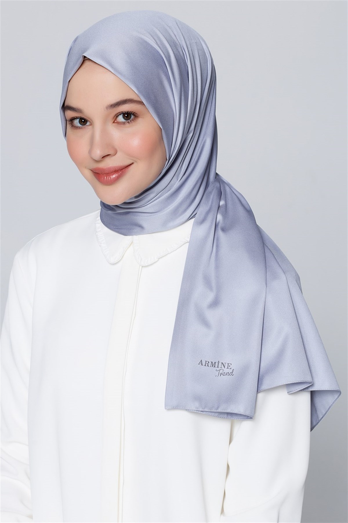Armine Trend Takinli Şal Gümüş