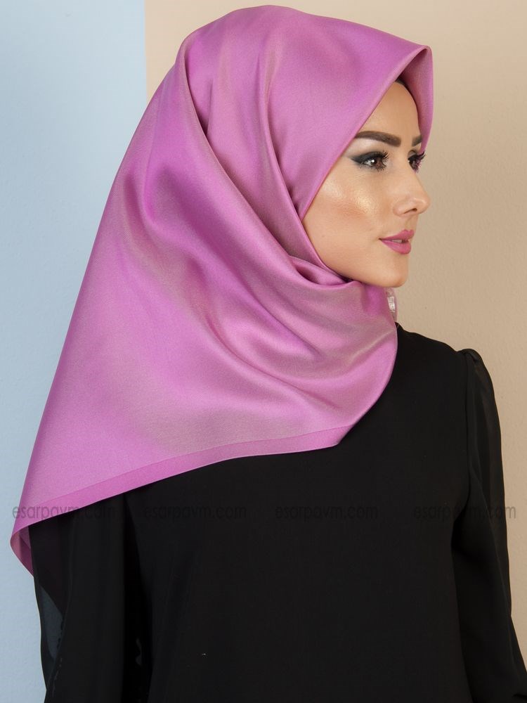 Balse Tafta Eşarp Pembe-Krem