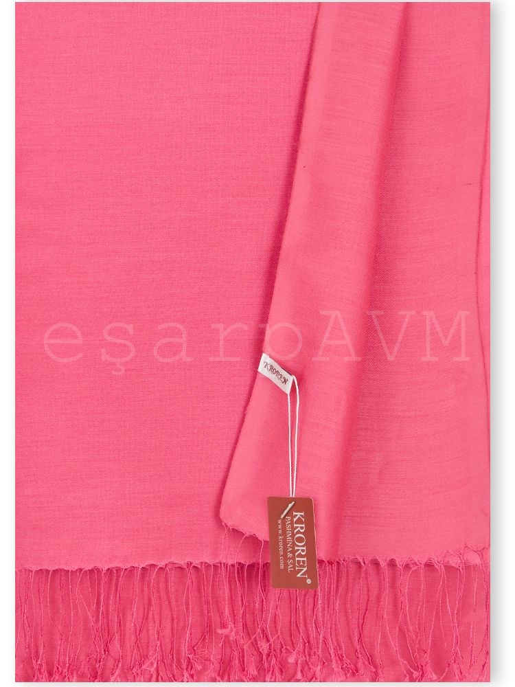 Kroren İthal Tafta Şal Koyu Pembe