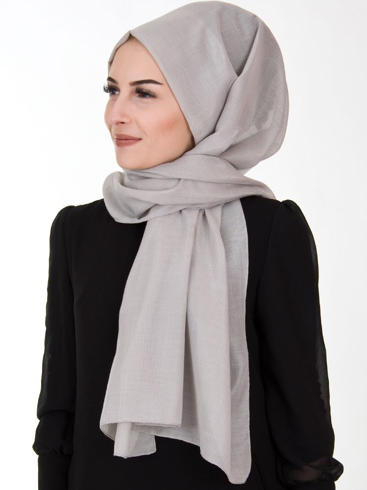 Kroren Silver Serisi Simli Şal Gümüş