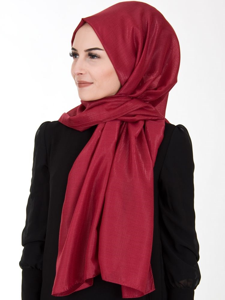 Kroren Silver Serisi Simli Şal Vişne