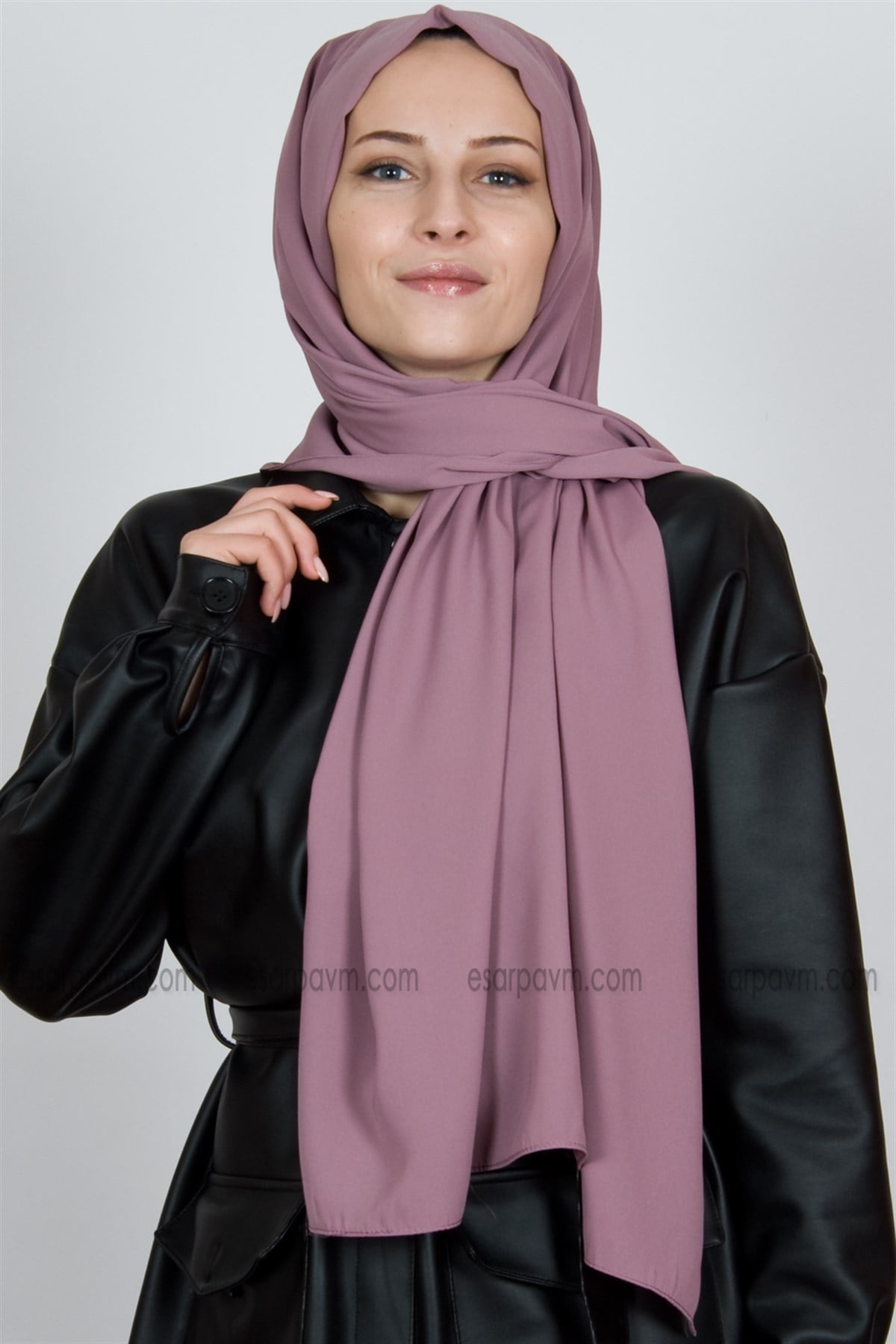 Medine İpeği Şal Gül Kurusu