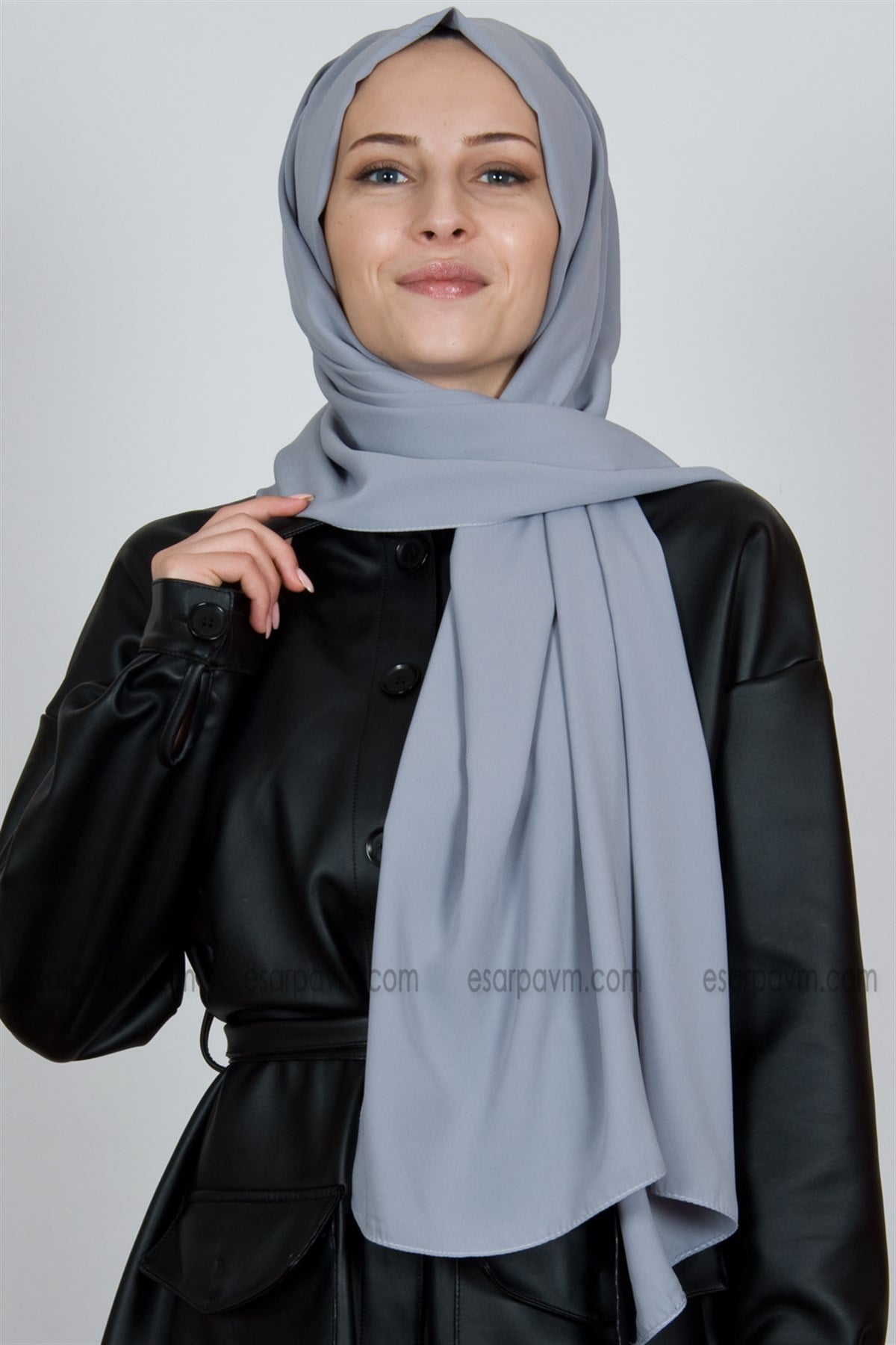 Medine İpeği Şal Kurşuni