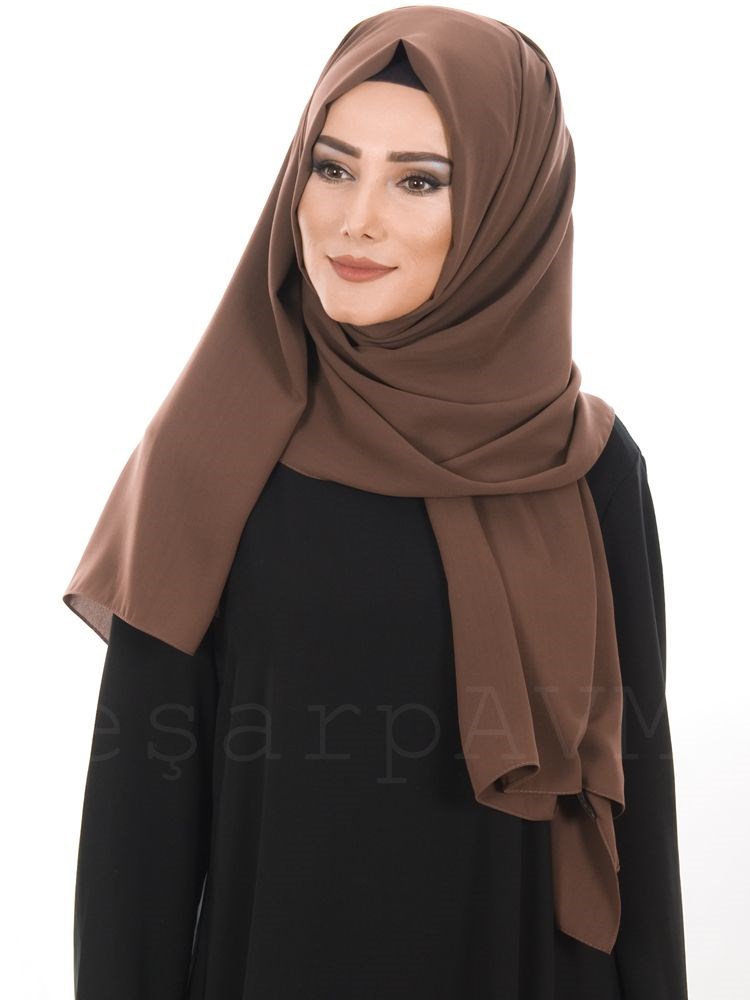 Medine İpeği Şal Sütlü Kahve