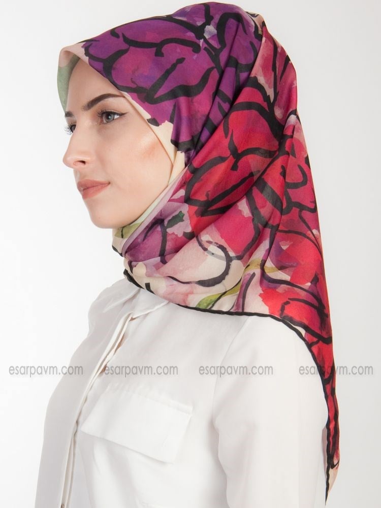 Minelli Çiçekli Soft Eşarp 9393-03
