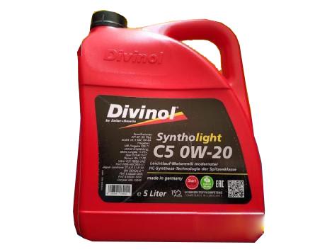 DIVINOL SYNTHOLIGHT C5 0W-20 (5 LT= 4,21 KG)