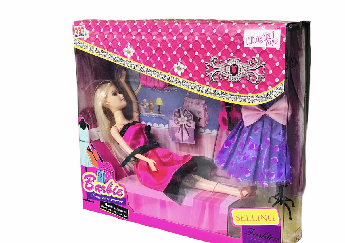 Efe Oyuncak Sevimli Eklemli Barbie Bebek Seti - Kaptan Oyuncak