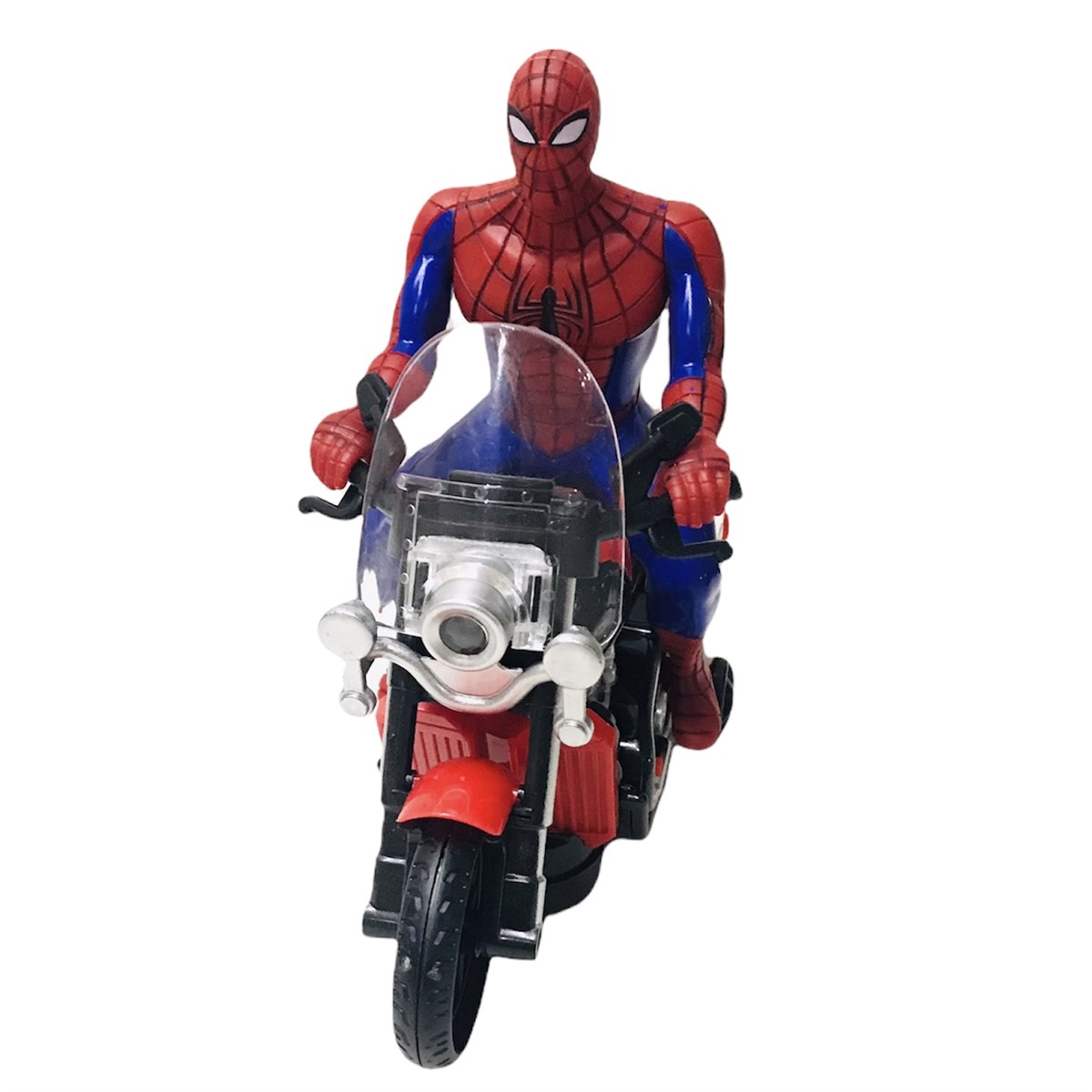 Motorlu Örümcek Adam - Sesli Işıklı Sensörlü Oyuncak - Kaptan Oyuncak