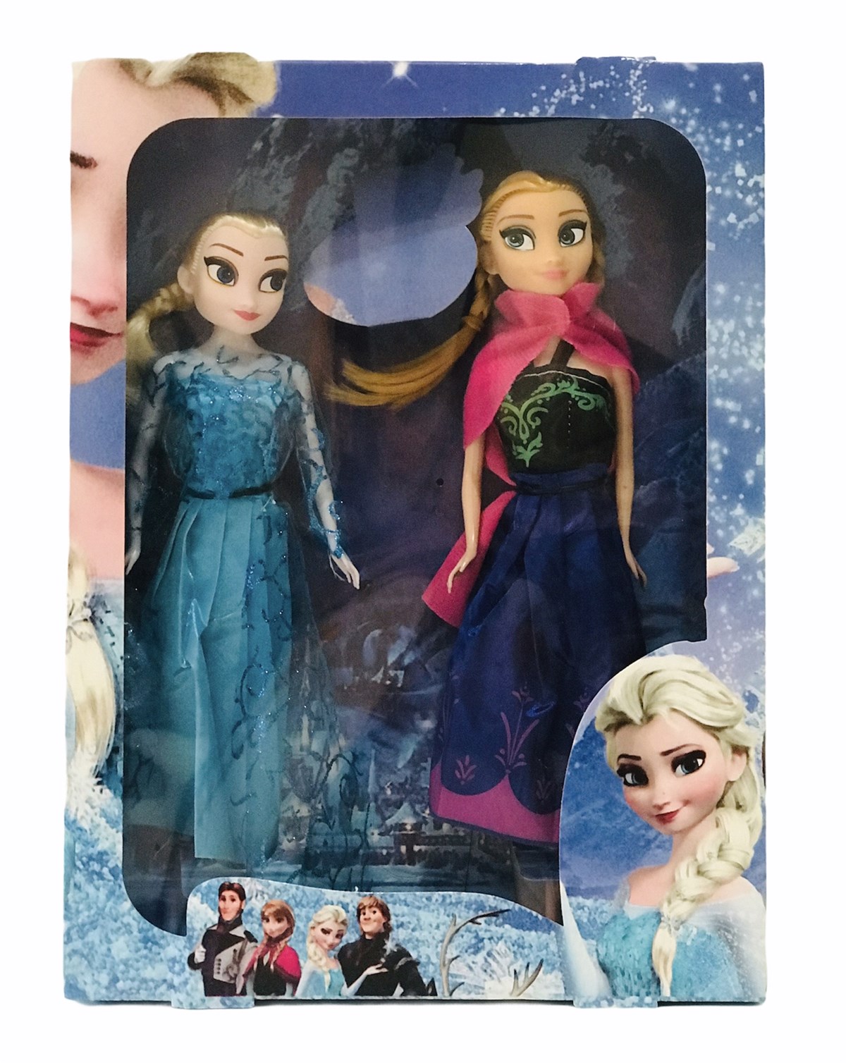 Frozen Elsa Anna 2 li Oyuncak Bebekler - Kaptan Oyuncak