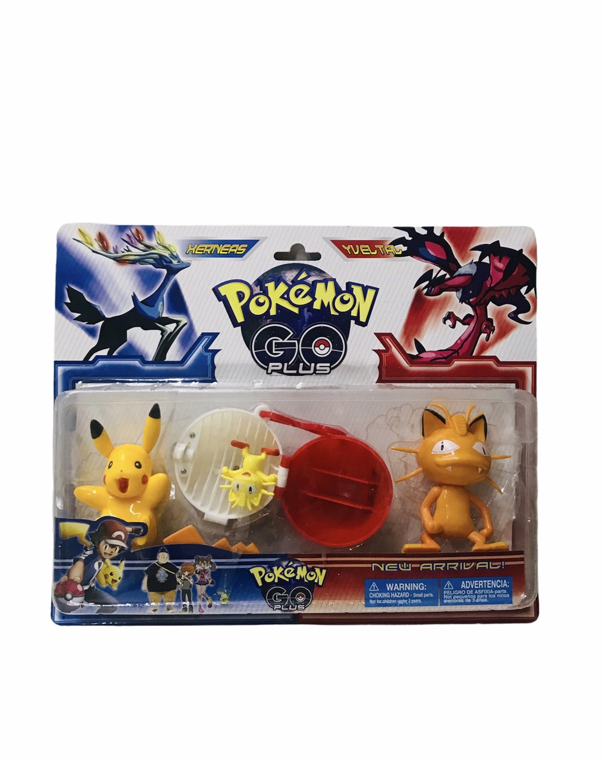 Pokemon Go Pikachu Çarizar Pokemon Topu 3 lü Oyuncak Seti - Kaptan Oyuncak