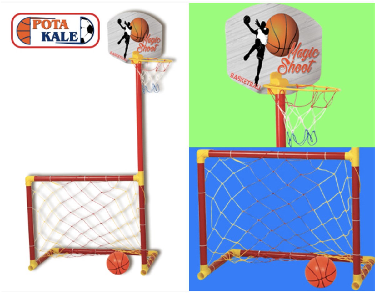 Matrax Futbol Kalesi ve Basket Potası Oyun Seti - Kaptan Oyuncak